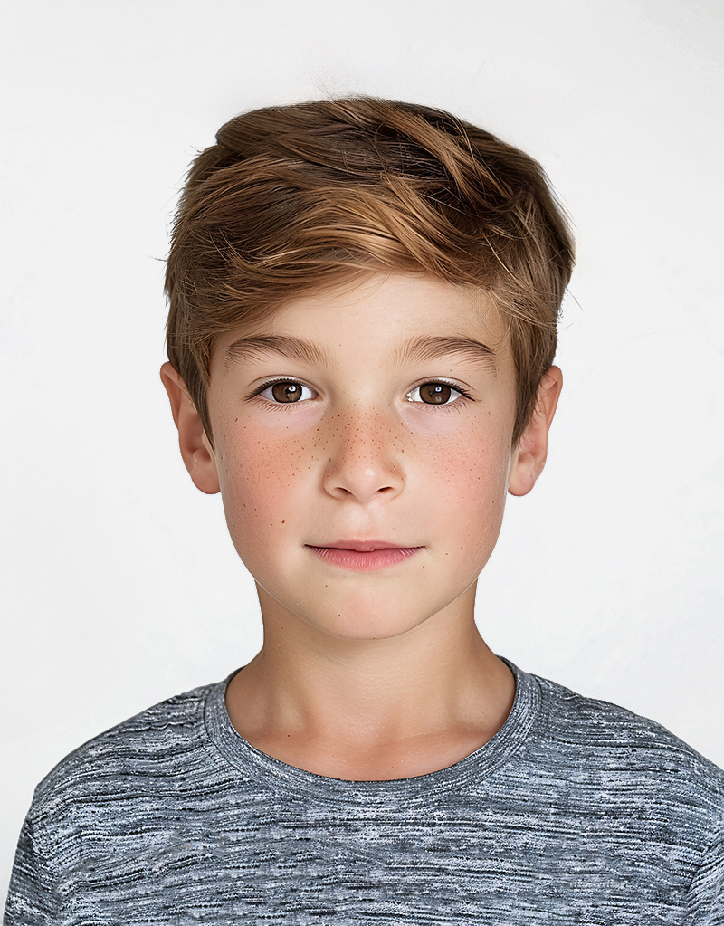 Sample passport photograph Chatham-Kent, Ontario (for Canadian passport applications)