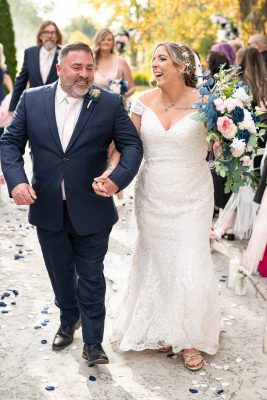 walking down the isle - married! in chatham, Ontario