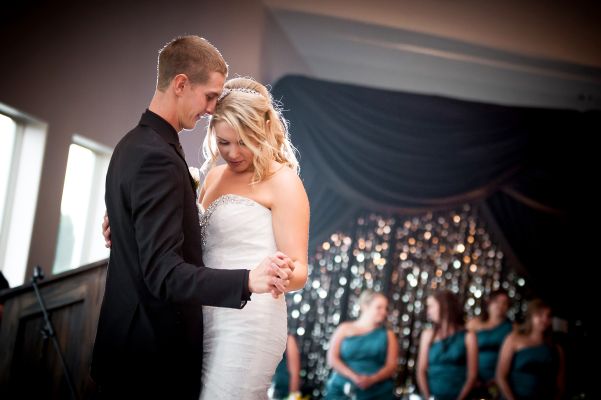 dancing at the wedding reception in Chatham