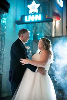 Jordan & Chris Wedding Day Backlit Smoke Photography Retrosuites, Ontario